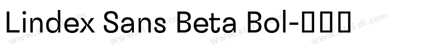 Lindex Sans Beta Bol字体转换